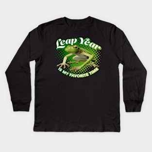 Leap Year is My favorite Time Kids Long Sleeve T-Shirt